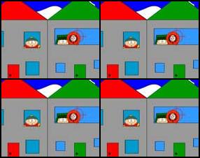 А эта игра для поклонников сериала South Park: вы стреляете по персонажам этой серии, но не должны задеть Кенни. При попадании в него выводится знаменитая надпись. Управление мышью.