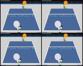Рекламная кампания производителя антивирусного программного обеспечения Panda. Две панды играют в теннис, правила просты - нужно принудить Вашего соперника оттолкнуть мячик за поле, не делая этого самому. Кто быстрее наберёт 21 очко, тот и выиграет. Управление мышью.