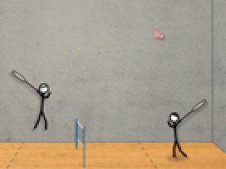 Stick Figure Badminton - 3 
