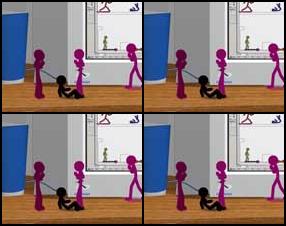 В этой игре вы обороняетесь от бессчётного воинства фиолетовых человечков, вырвавшихся из компьютера. Управление: стрелки - движение, Z, X и C - удары.