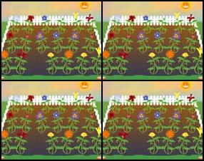 Игра "Memory" - нужно составлять одинаковые цветы в пары, за раз можно открывать не более двух цветов, а под одним из цветов прячется крыса, которая меняет все цветы местами.
