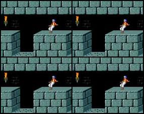Легендарный Prince Of Persia теперь доступен и во флэш-версии. Управление осуществляется стрелками клавиатуры, а также клавишами SHIFT и ALT. Вы можете также использовать пробел для прыжков. Вам дано 8 минут для прохождения игры.
